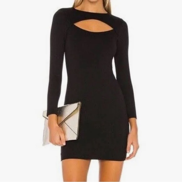 Lovers + Friends Women's Long Sleeve Cut Out Bodycon Mini Dress XS - Picture 1 of 4